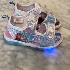 Disney Frozen Light-Up Sandals - Purple and Blue